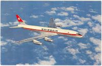 Postkarte mit: Swissair DC-8 (1)